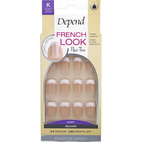 French Look Short Square Beige