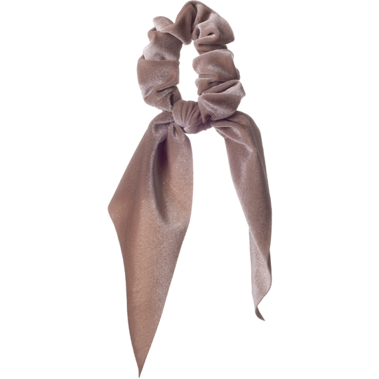 Dazzling Scrunchie Tail Velvet Beige