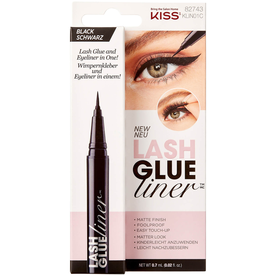 KISS Glue Liner (olika nyanser) - Shade:Nr.000000||Black