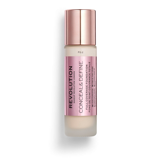 Revolution Conceal & Define Foundation (olika nyanser) - F0.2