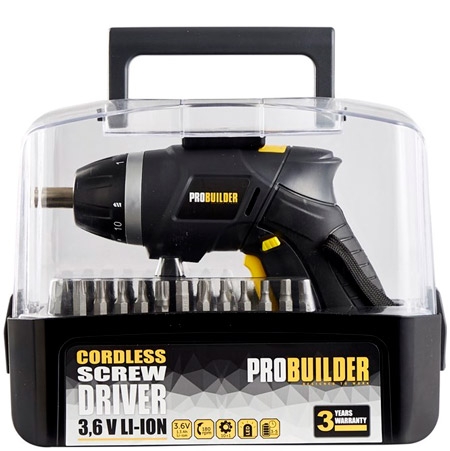 Probuilder Trådlös Skruvdragare - 3.6V