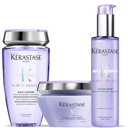 Kérastase Blond Absolu Bain Lumiere Shampoo, Treatment & Masque Trio