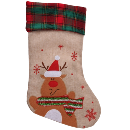 Holly Jolly Christmas Julesok M. Ren - 42 Cm