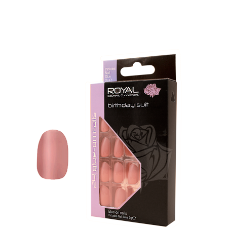 Royal Artificiell Naglar Födelsedag Kostym - 24 PCS