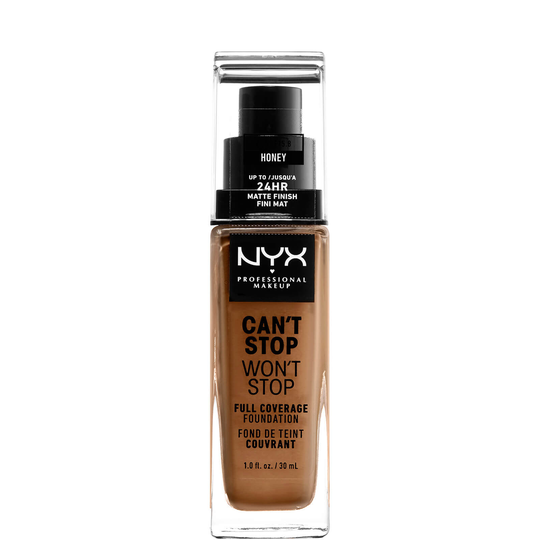 NYX Professional Makeup Can't Stop Won't Stop 24 Hour Foundation (olika nyanser) - Honey