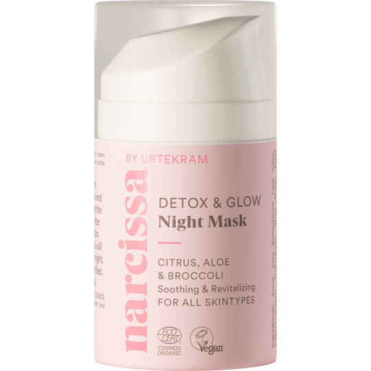 Urtekram Narcissa Detox Glow Night Mask 50 ml