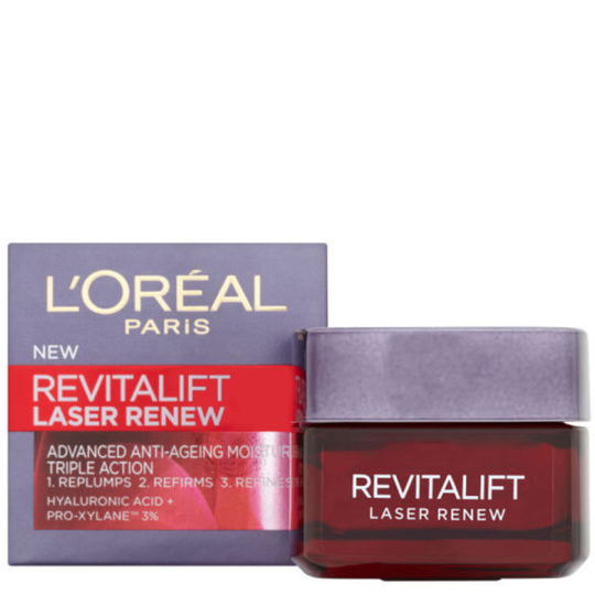 L'Oreal Paris Dermo Expertise Revitalift Laser Renew Advanced Anti-Aging Moisturiser - Triple Action (50ml)
