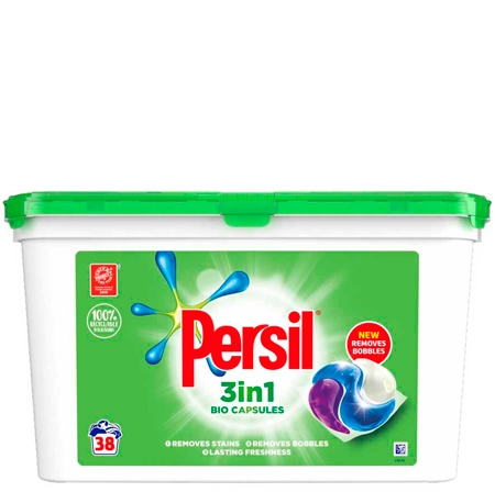 Persil 3in1 Bio Tvättkuddar - 38 stk