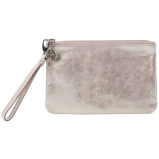 LULU'S ACCESSORIES Plain Purse Leather Lux Rose