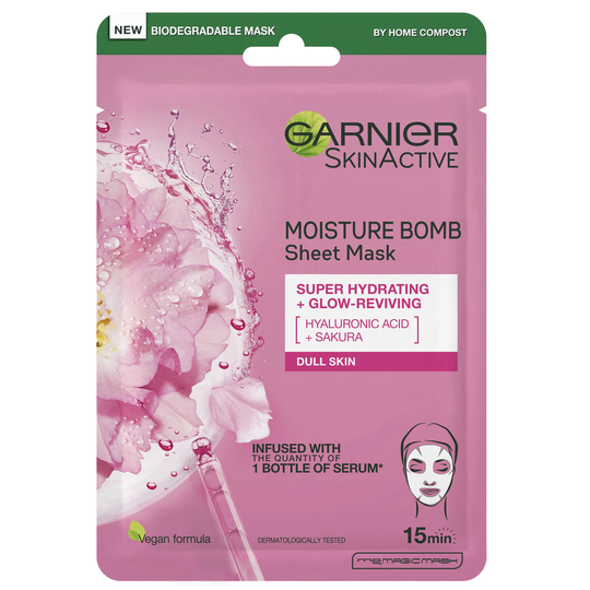 Garnier Moisture Bomb Sakura Hydrating Face Sheet Mask