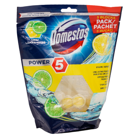 Domestos Toalett Blockera Kraft 5 Kalk - 5 Packa