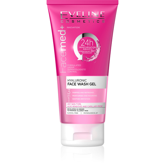 Eveline Cosmetics Facemed+ Hyaluronic Face Wash Gel 150 ml