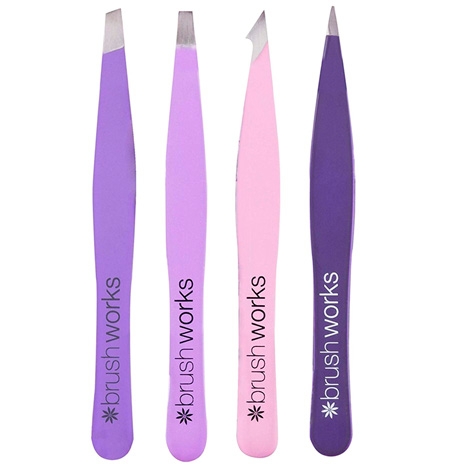 Brushworks Komplett Pincett - 4 PCS