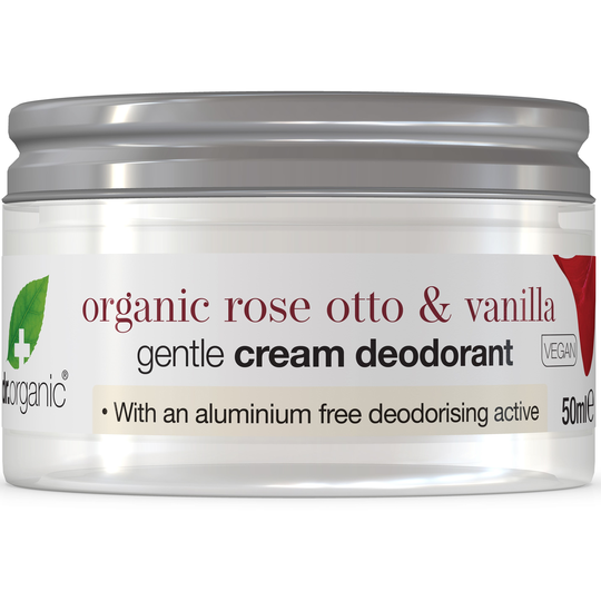 Dr. Organic Rose Otto & Vanilla Cream Deodorant 50 ml
