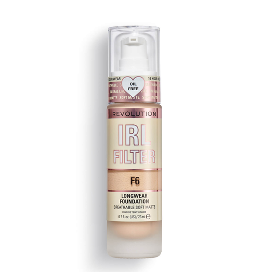 Makeup Revolution IRL Filter Longwear Foundation 23ml (Various Shades) - F6