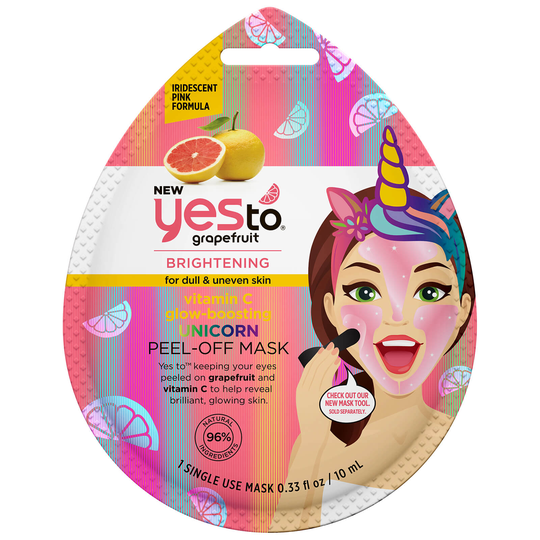 Yes To Grapefruit Vitamin C Glow Boosting Unicorn Peel-Off Mask (Single Pack) 10ml