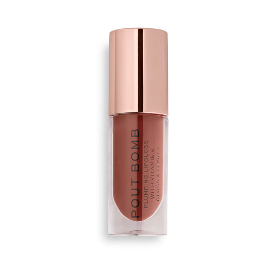 Makeup Revolution Pout Bomb Plumping Gloss (Various Shades) - Cookie