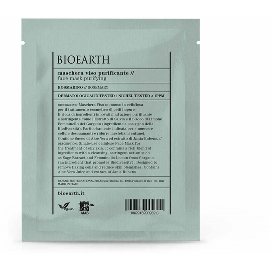 Bioearth Sheetmask Purifying 15 ml