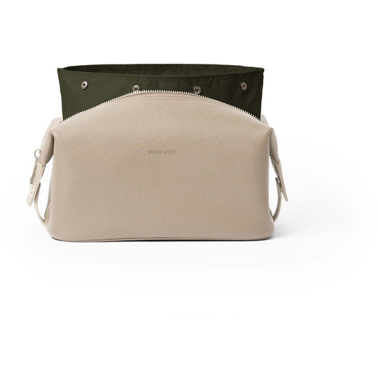 Bon Voy Staycation Cosmetic Bag Beige och grön