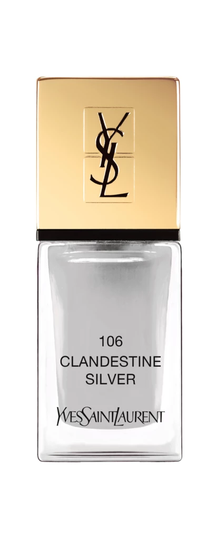 La Laque Couture Nail Polish 106 Clandestine Silver
