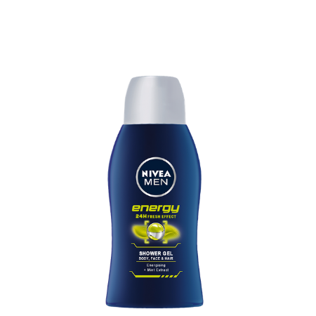 Nivea Men Energi Dusch Gel Resor Flaska - 50 Ml