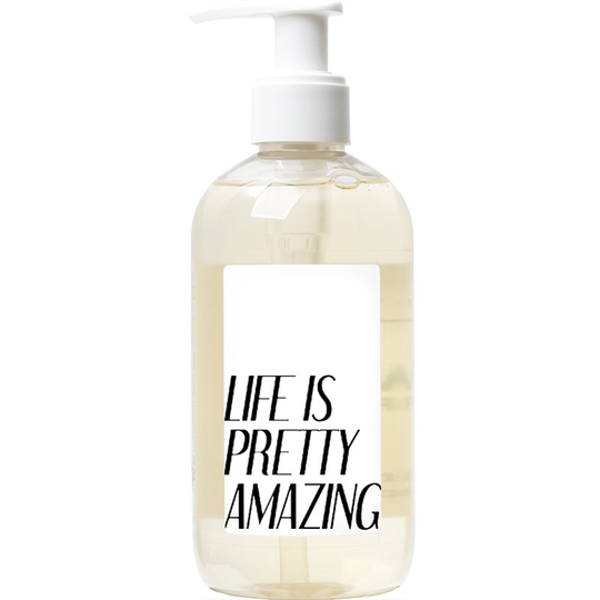 Luxe de Provence Words Liquid Soap White "Life is pretty amazing" 300