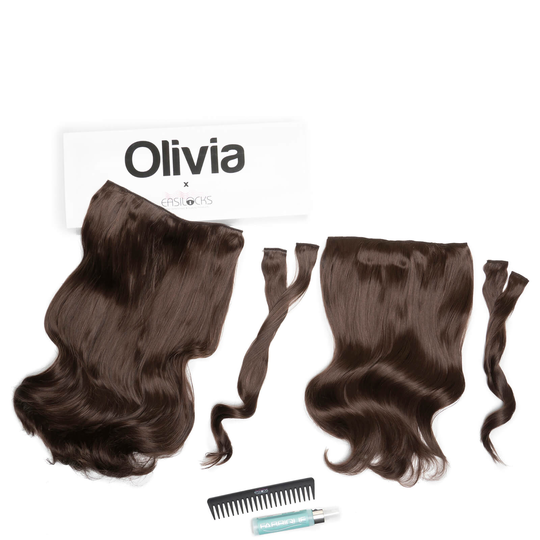Olivia X Easilocks Wavy Collection (Various Options) - Mocha Brown