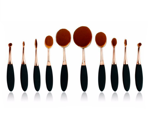 Ovalborstar Gold - 10 stycken