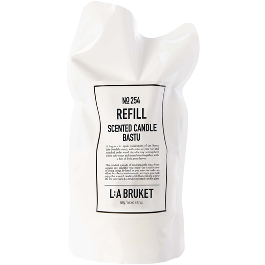 L:A Bruket 254 Refill Scented Candle Bastu 260 g