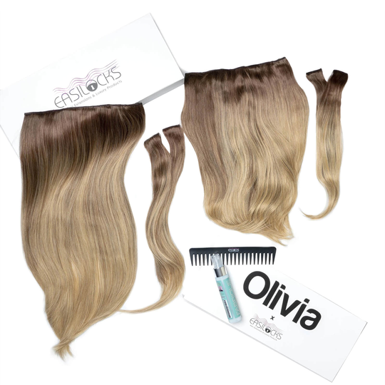 Olivia X Easilocks Straight Collection (Various Options) - Vanilla Balayage