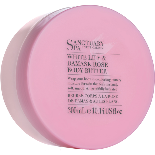 Sanctuary White Lily Damask Rose body butter 300 ml