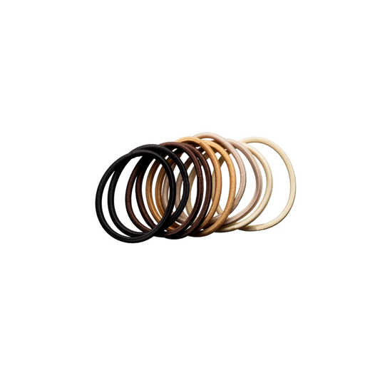 Hair Elastics Nude 10-pack