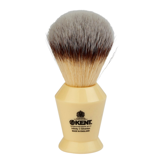 Kent Brushes Infinity Silvertex Synthetic Shaving Brush