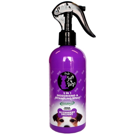 Just 4 Dogs 2-i-1 Deodorising & Detangling Spray - 300ML