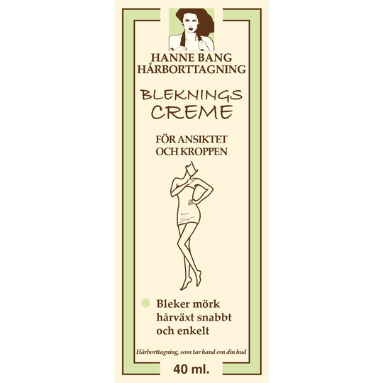 Hanne Bang Hårborttagning Blekningscreme 40 ml
