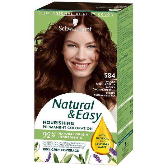 Schwarzkopf Natural & Easy Hair Color 584 Mocka Chokladbrun
