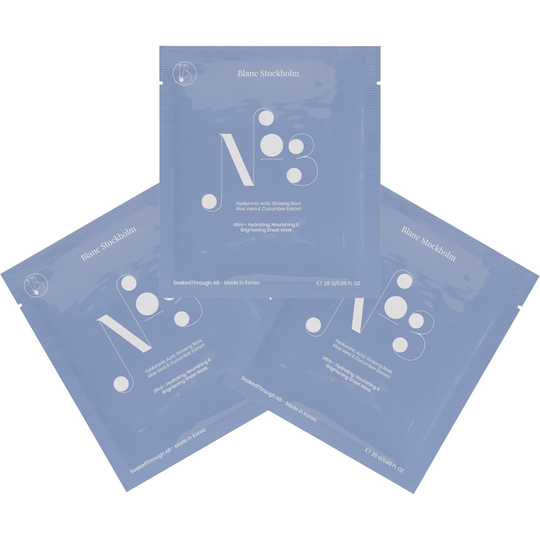 Blanc Stockholm Nourishing Sheet Mask No.3 3-Pack