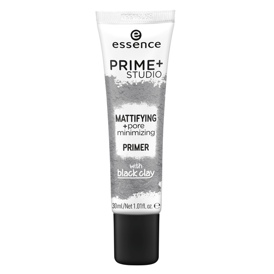 essence mattifying + pore minimizing primer prime+ studio