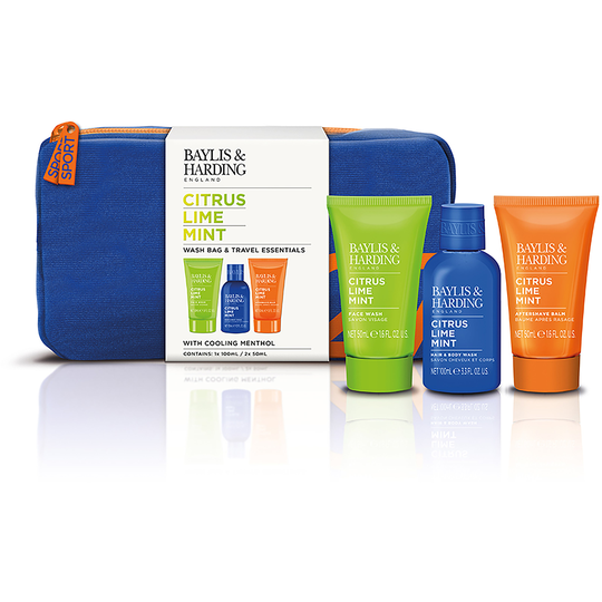 Baylis & Harding Men's Citrus Lime & Mint Wash Bag Set
