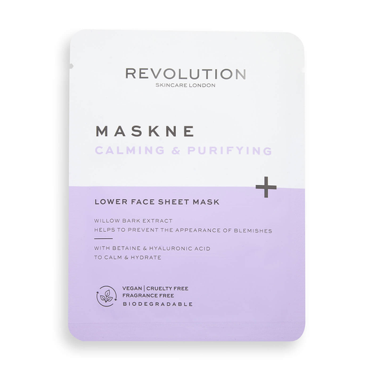 Revolution Skincare Maskcare Maskne Calming & Purifying Lower Face Sheet Mask