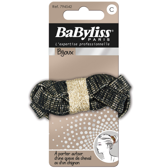 BaByliss Paris Accessories Bijoux 794542 Flätad tygsnodd guld