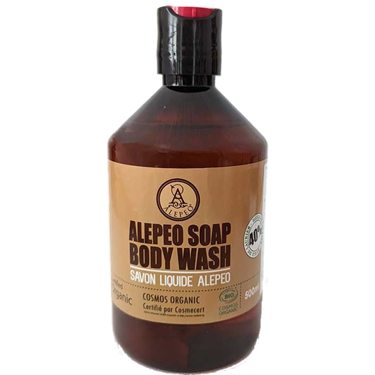 Aleppo body wash 40 % lagerbärsolja eco 500 ml