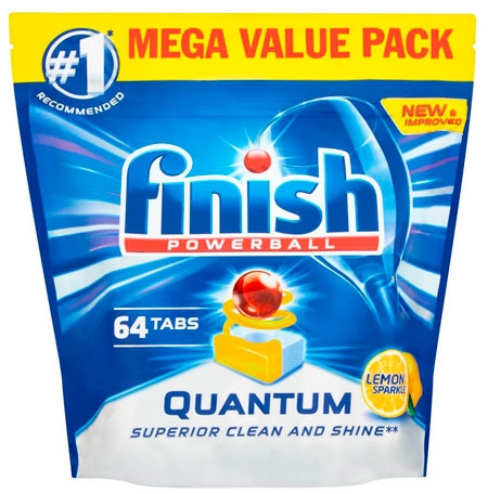 Finish Powerball Quantum Max Lemon Disktabs - 64 st