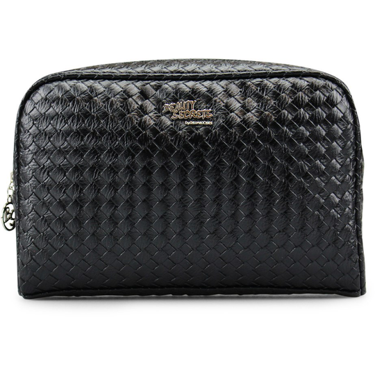 Gillian Jones BS Black Braided Cosmetic Bag