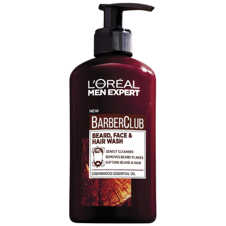 LOreal Men Expert Frisörklubb Skägg, Ansikte & Hår Tvätta - 200 Ml