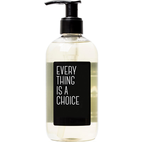 Luxe de Provence Words Liquid Soap Black "Everything is a choice" 300