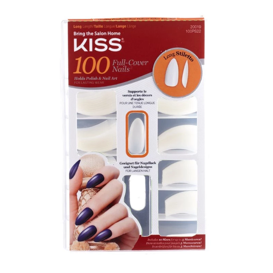 100 Full Cover Artificial Nails 100 st Stiletto