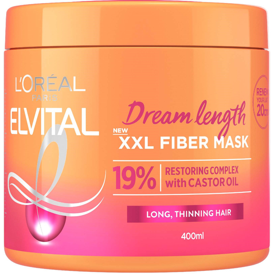 Loreal Paris Elvital Dream Length XXL Fiber Mask 400 ml