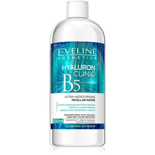 Eveline Cosmetics Hyaluron Clinic Micellar Water 500 ml
