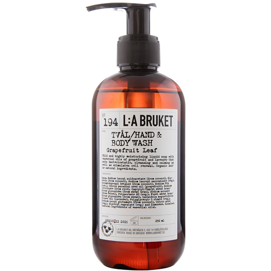 L:A Bruket Flytande Tvål Grapefruit Leaf 250 ml